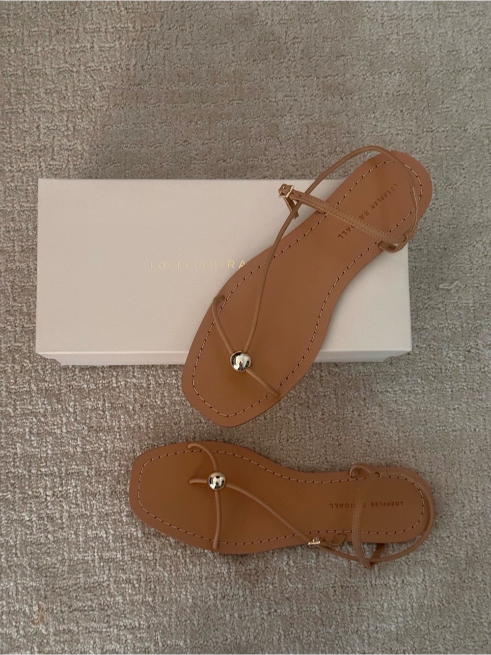 Loeffler Randall Lara Timber Leather Sandal